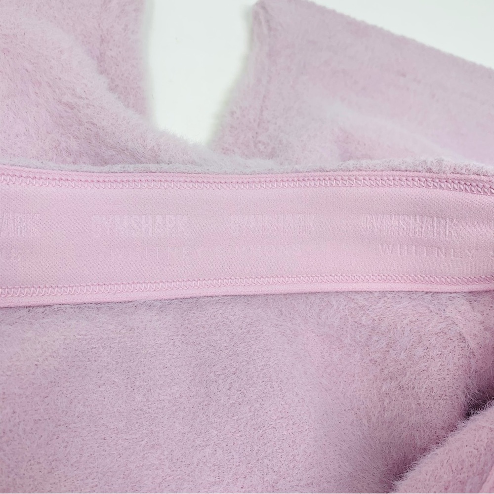 Gymshark Whitney Eyelash Knit Blush Pink Training High-Rise Bike Shorts size S - Picture 10 of 11